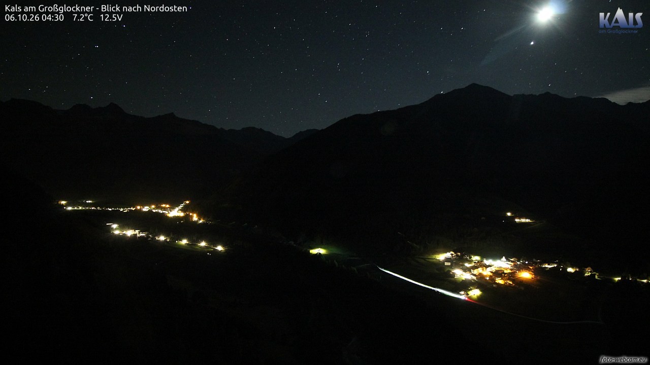 Archiv Foto Webcam Kals am Großglockner - Nordost