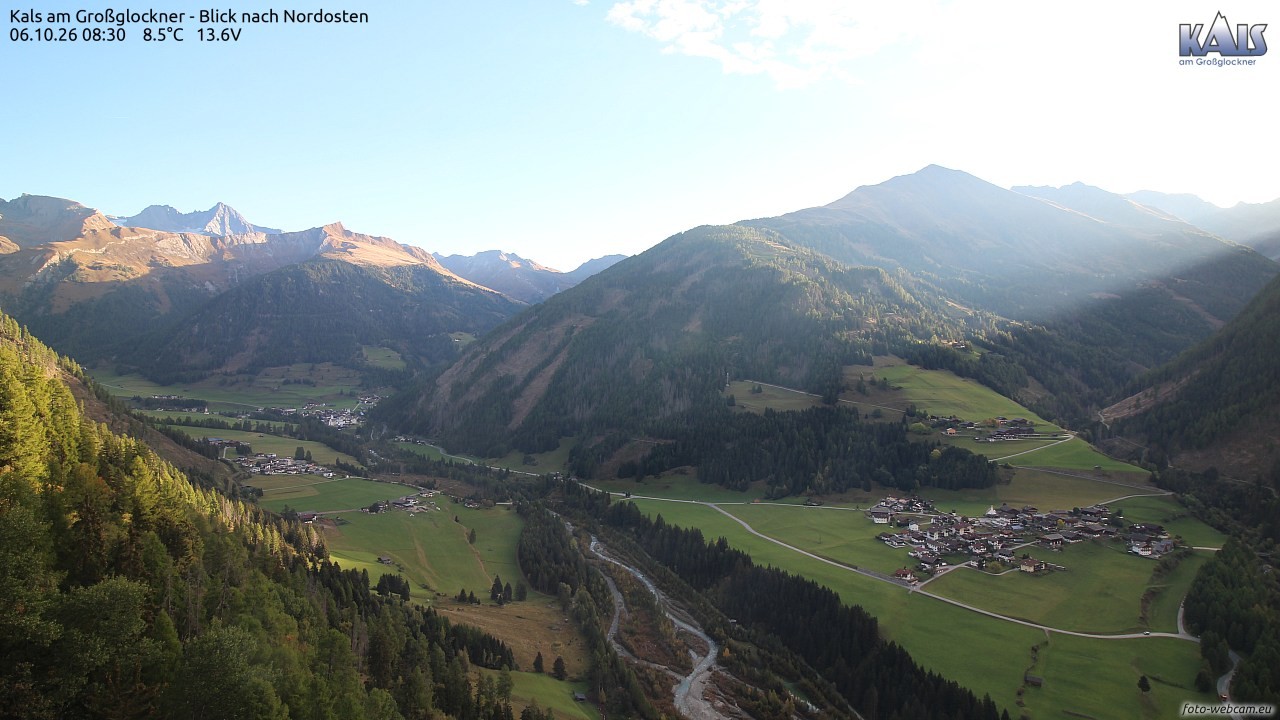 Archiv Foto Webcam Kals am Großglockner - Nordost