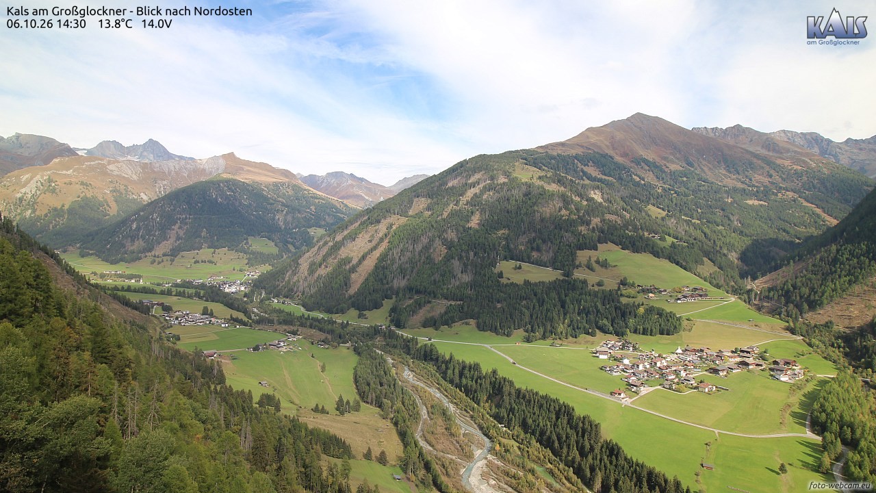 Archiv Foto Webcam Kals am Großglockner - Nordost