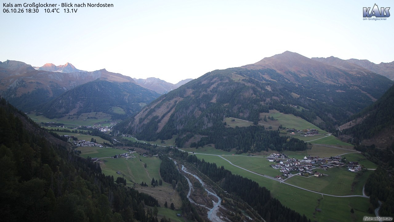 Archiv Foto Webcam Kals am Großglockner - Nordost