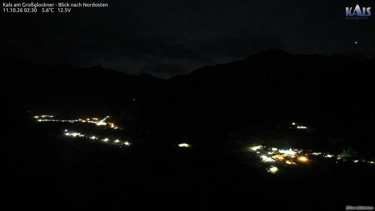 Archiv Foto Webcam Kals am Großglockner - Nordost