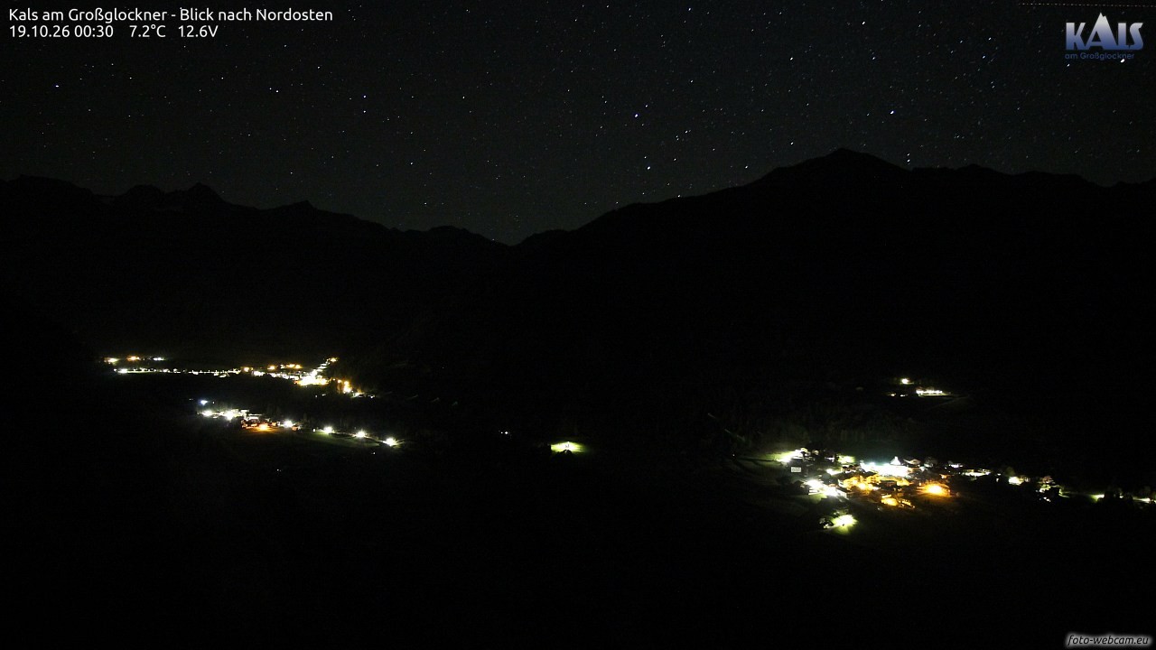 Archiv Foto Webcam Kals am Großglockner - Nordost