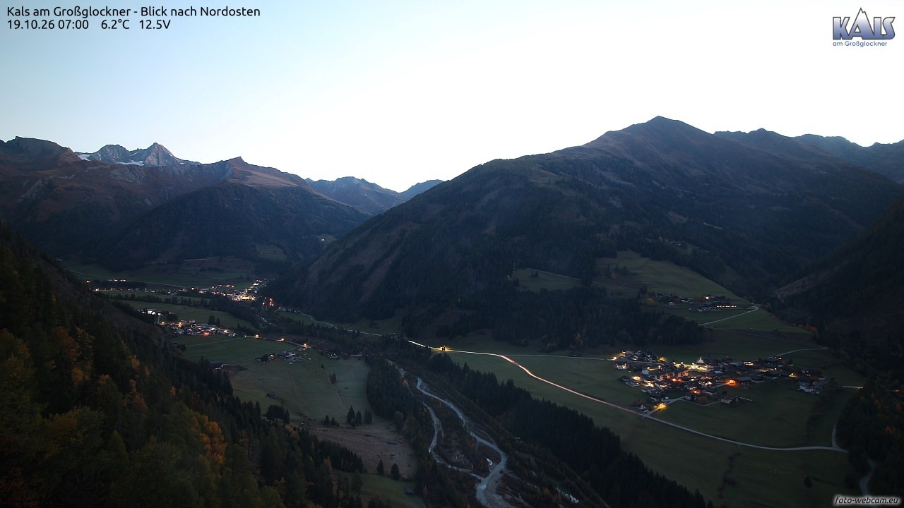 Archiv Foto Webcam Kals am Großglockner - Nordost