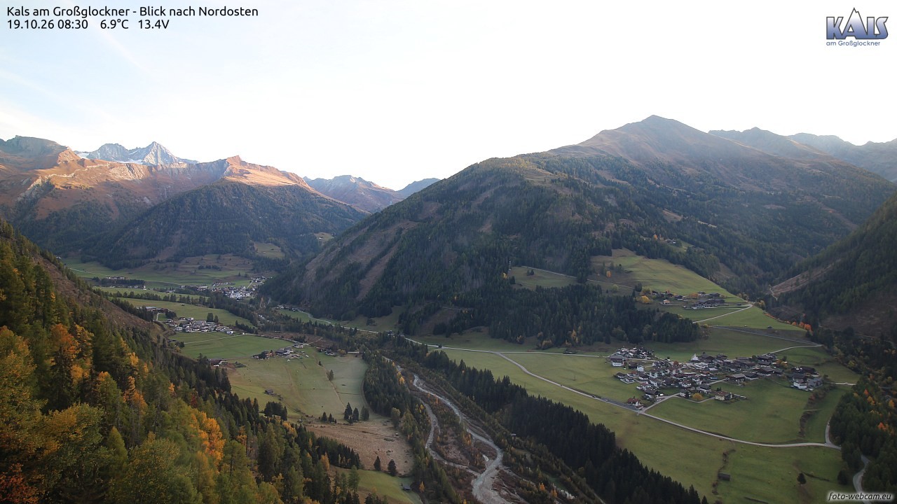 Archiv Foto Webcam Kals am Großglockner - Nordost