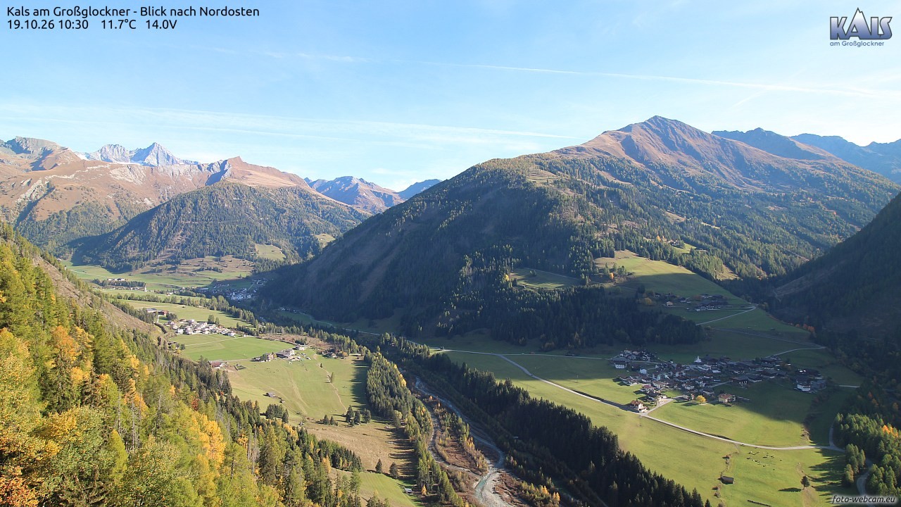 Archiv Foto Webcam Kals am Großglockner - Nordost