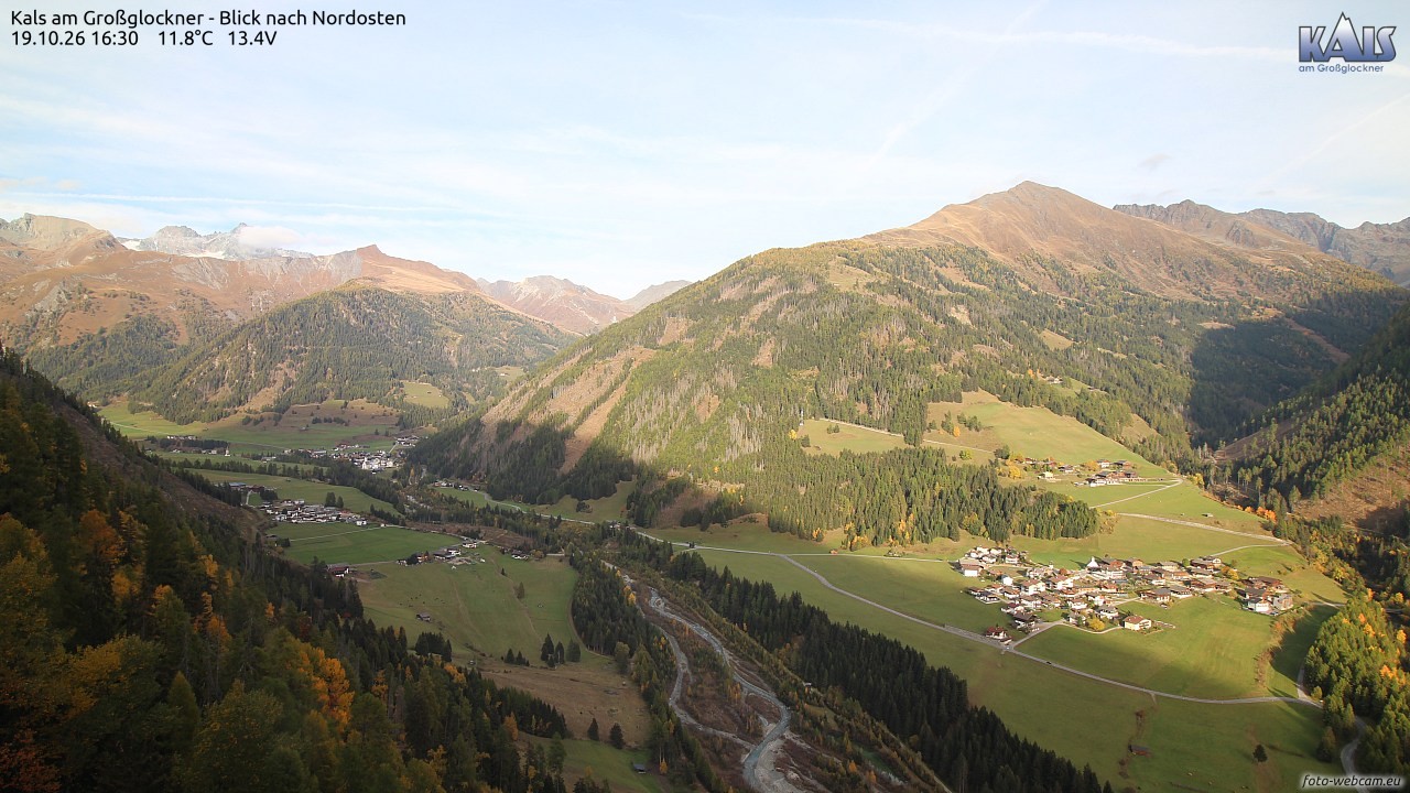 Archiv Foto Webcam Kals am Großglockner - Nordost