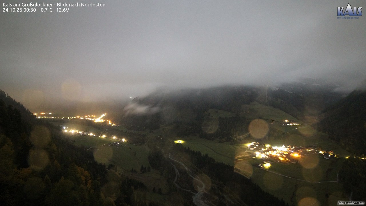 Archiv Foto Webcam Kals am Großglockner - Nordost