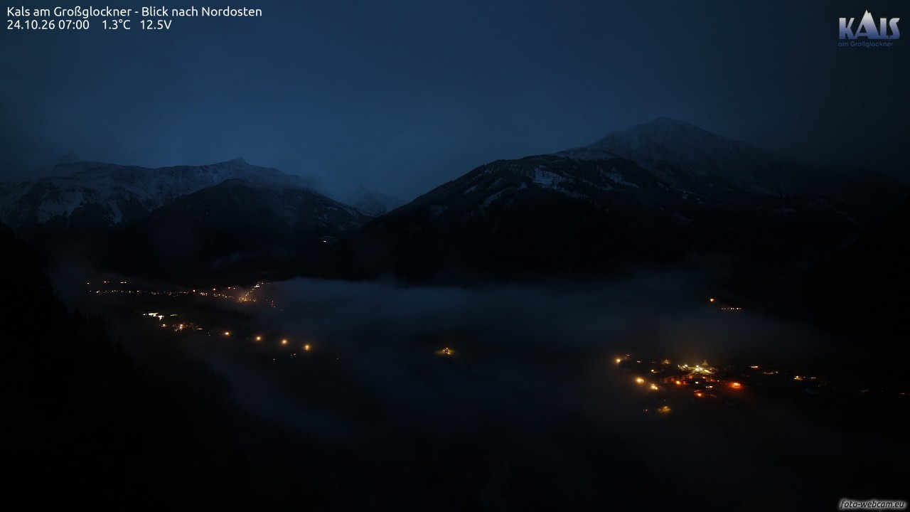 Archiv Foto Webcam Kals am Großglockner - Nordost
