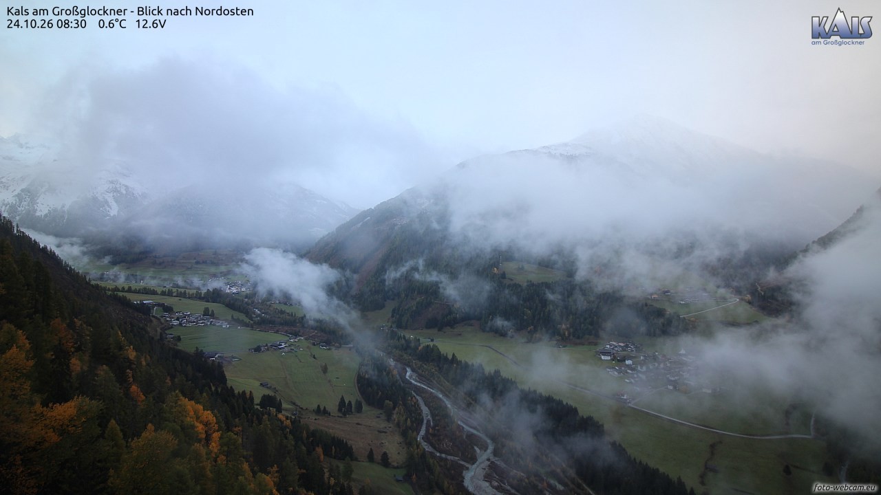 Archiv Foto Webcam Kals am Großglockner - Nordost