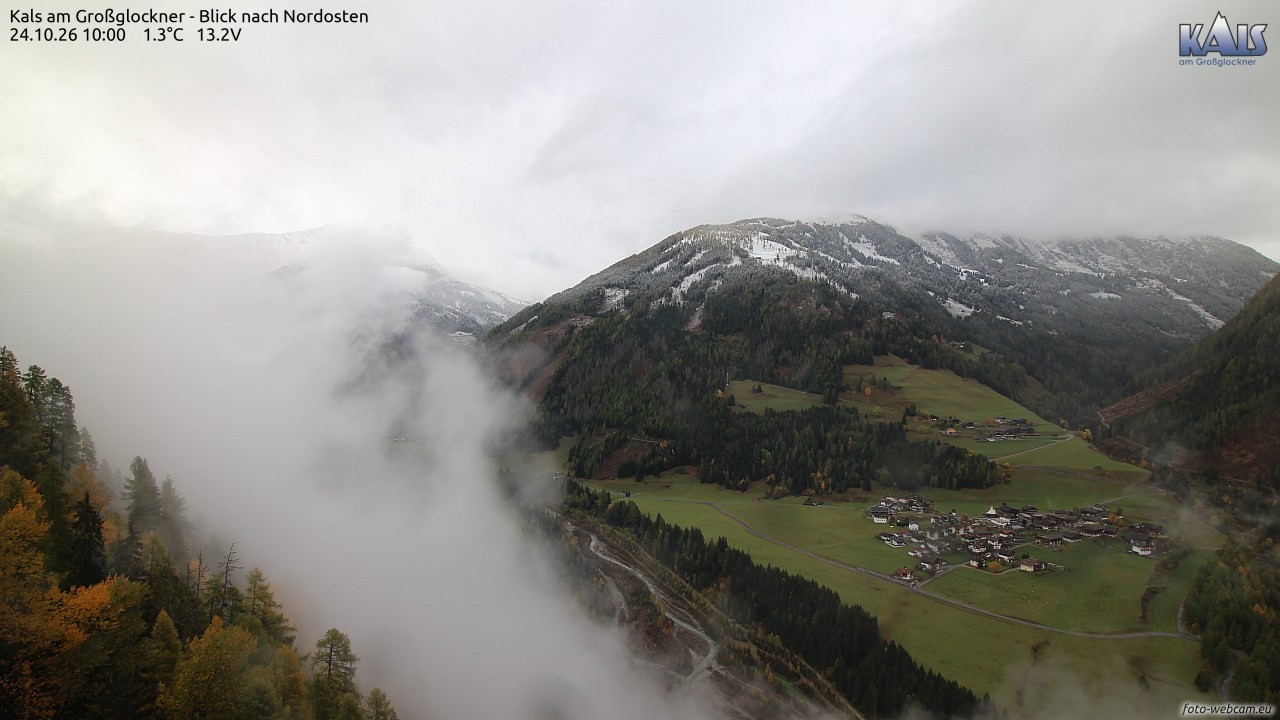 Archiv Foto Webcam Kals am Großglockner - Nordost