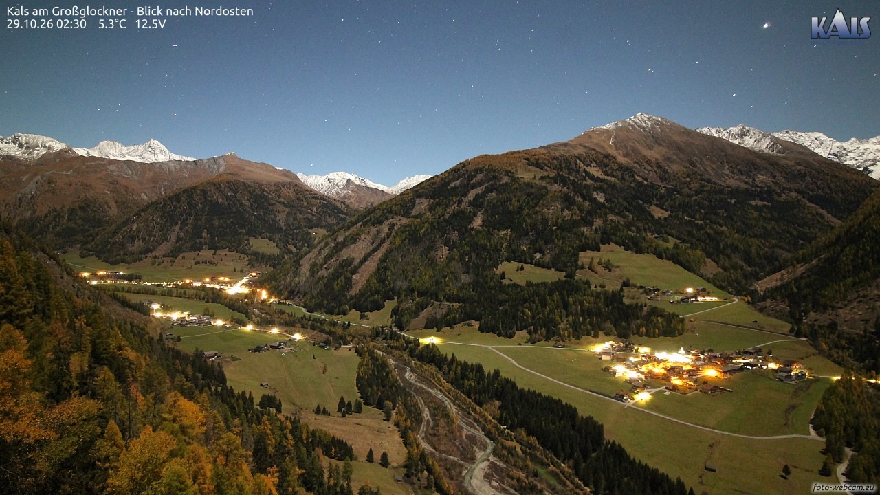 Archiv Foto Webcam Kals am Großglockner - Nordost