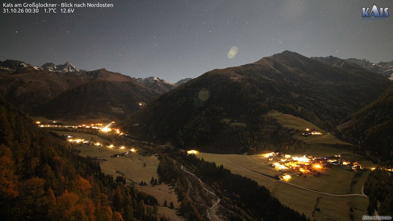Archiv Foto Webcam Kals am Großglockner - Nordost