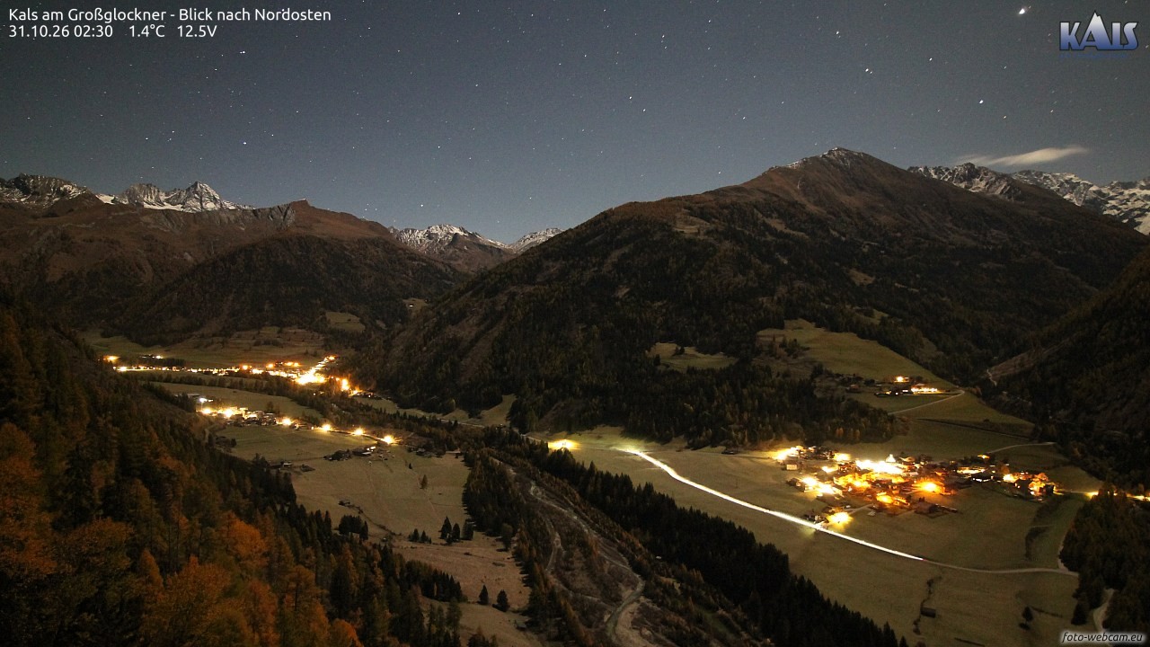 Archiv Foto Webcam Kals am Großglockner - Nordost