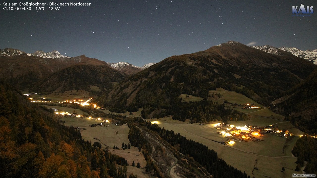 Archiv Foto Webcam Kals am Großglockner - Nordost