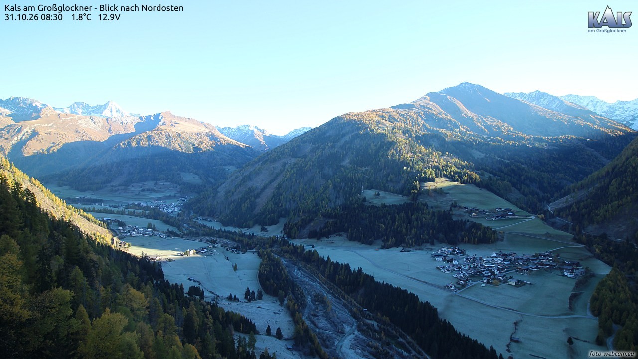 Archiv Foto Webcam Kals am Großglockner - Nordost