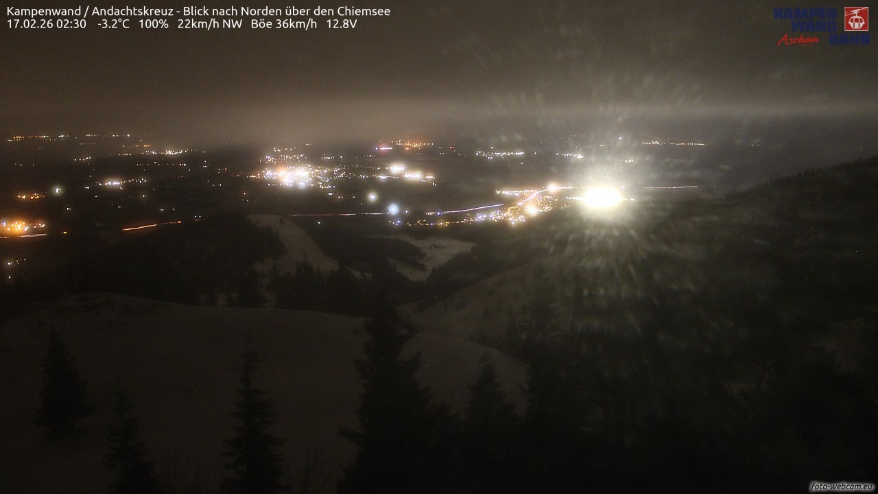 Archived image Webcam Kampenwand - View to the North