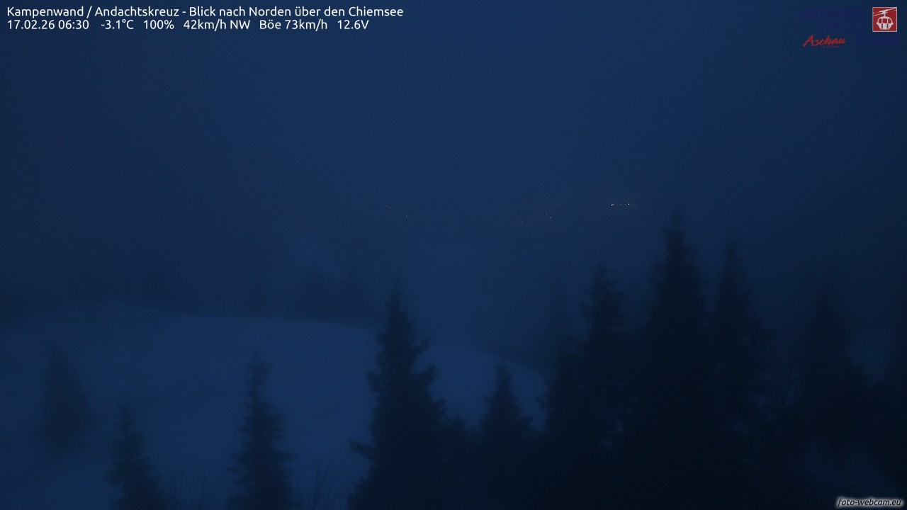 Archived image Webcam Kampenwand - View to the North