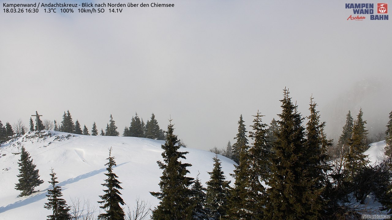 Archived image Webcam Kampenwand - View to the North