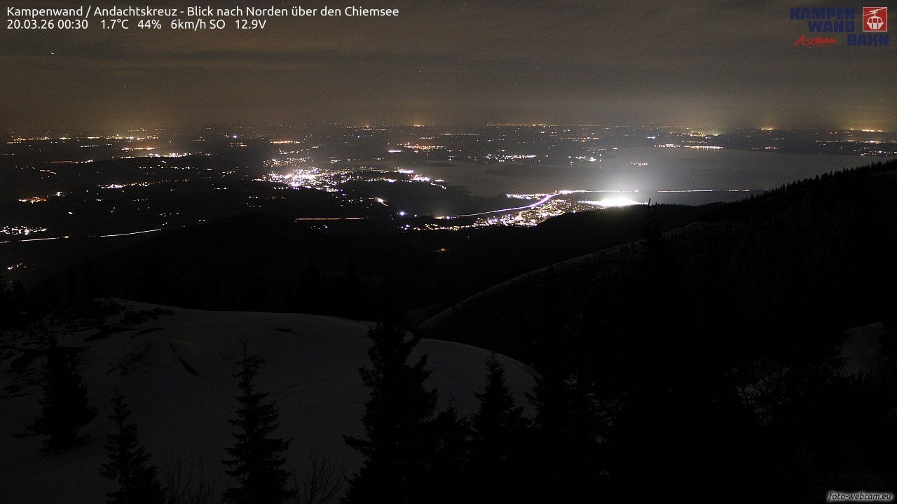 Archived image Webcam Kampenwand - View to the North