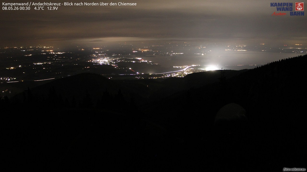 Archived image Webcam Kampenwand - View to the North