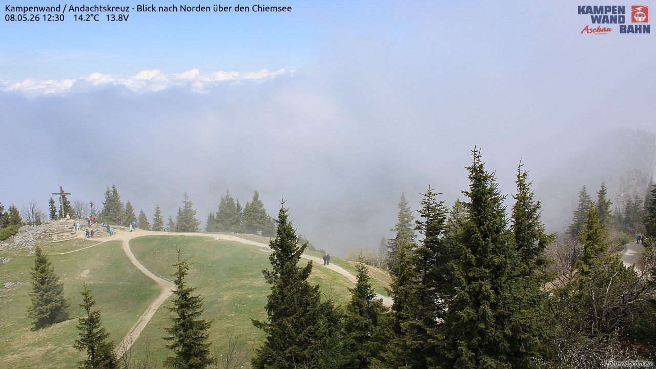 Archived image Webcam Kampenwand - View to the North