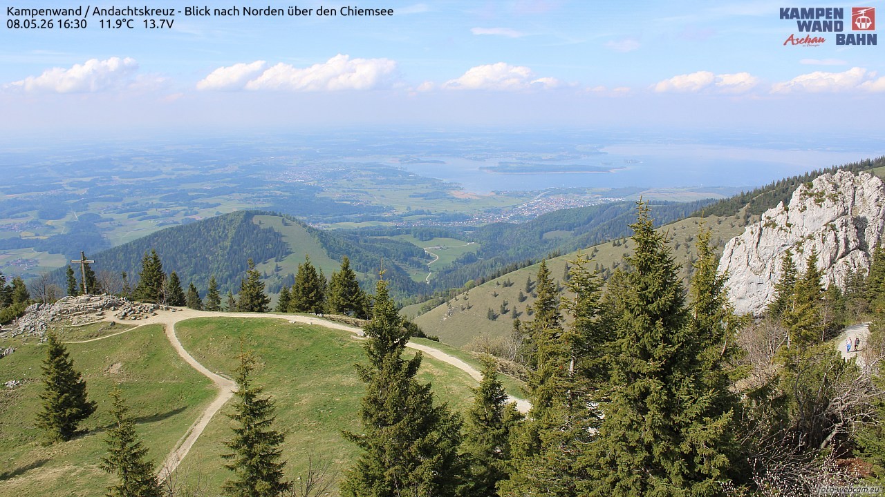 Archived image Webcam Kampenwand - View to the North
