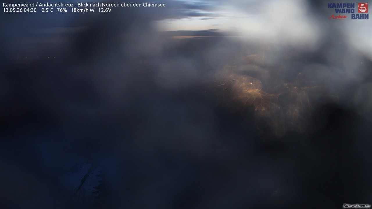 Archived image Webcam Kampenwand - View to the North