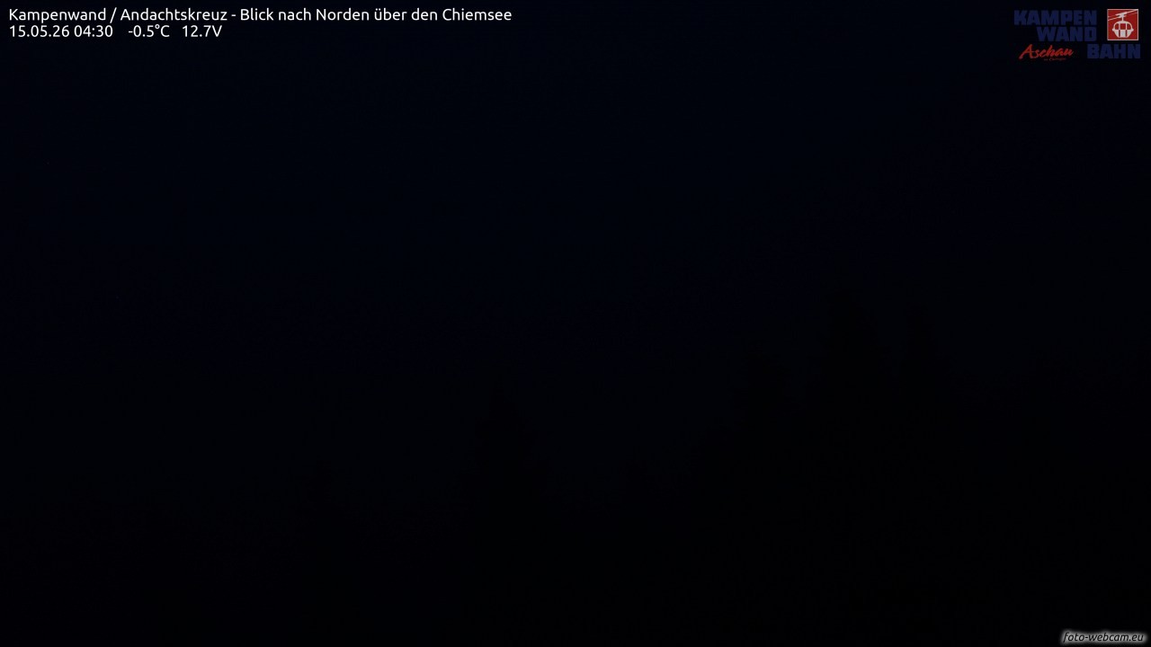Archiv Foto Webcam Kampenwand - Blick nach Norden über den Chiemsee