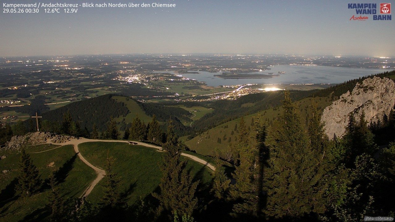 Archived image Webcam Kampenwand - View to the North