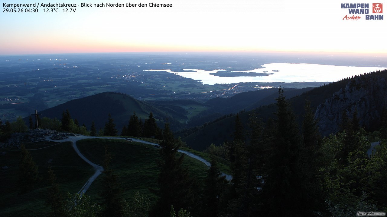 Archived image Webcam Kampenwand - View to the North
