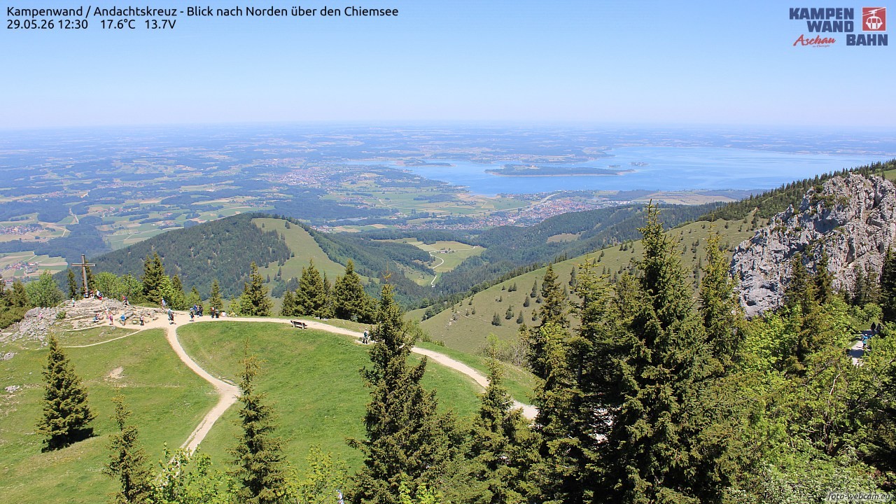 Archived image Webcam Kampenwand - View to the North