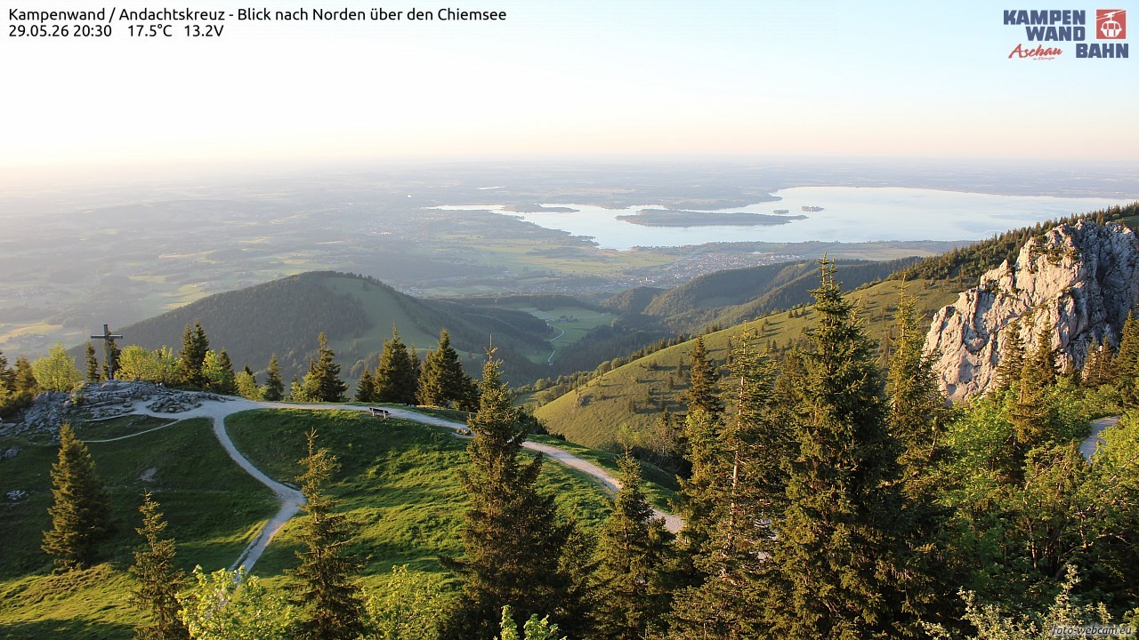 Archived image Webcam Kampenwand - View to the North
