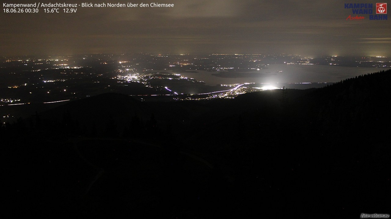 Archived image Webcam Kampenwand - View to the North