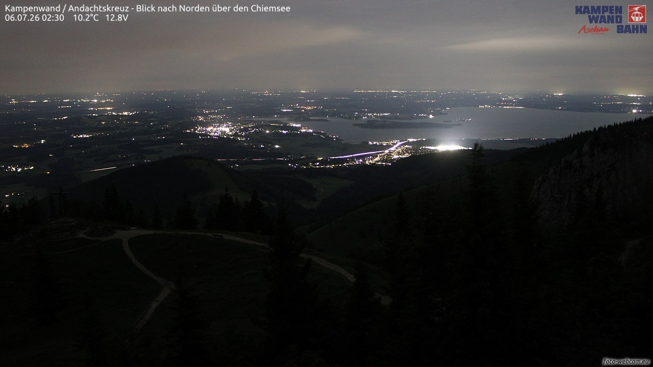 Archived image Webcam Kampenwand - View to the North