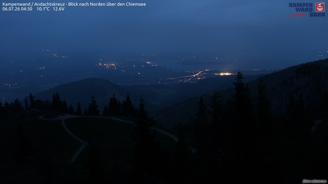 Archived image Webcam Kampenwand - View to the North
