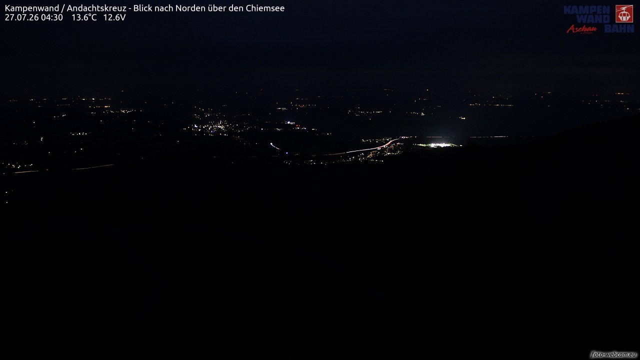 Archived image Webcam Kampenwand - View to the North