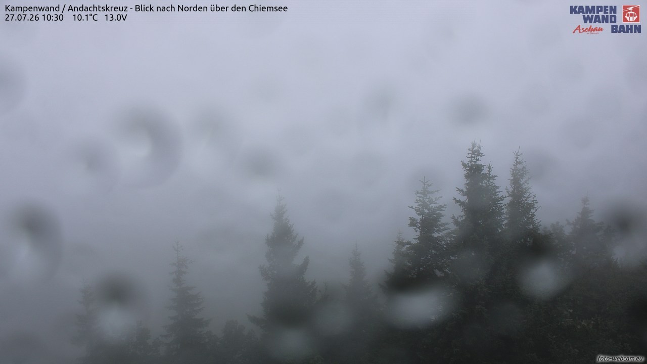 Archived image Webcam Kampenwand - View to the North