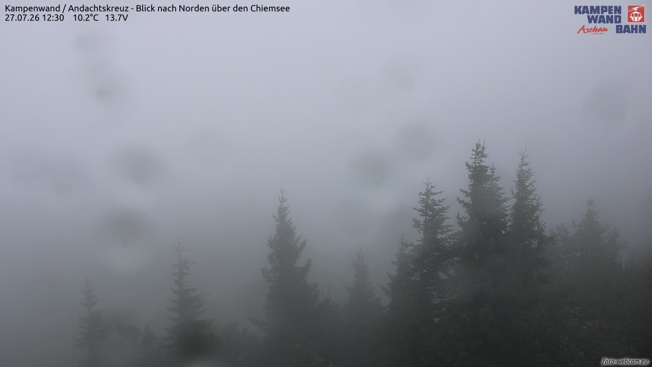 Archived image Webcam Kampenwand - View to the North