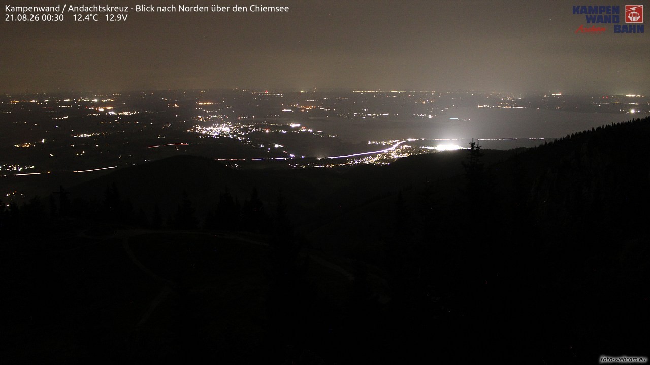 Archived image Webcam Kampenwand - View to the North