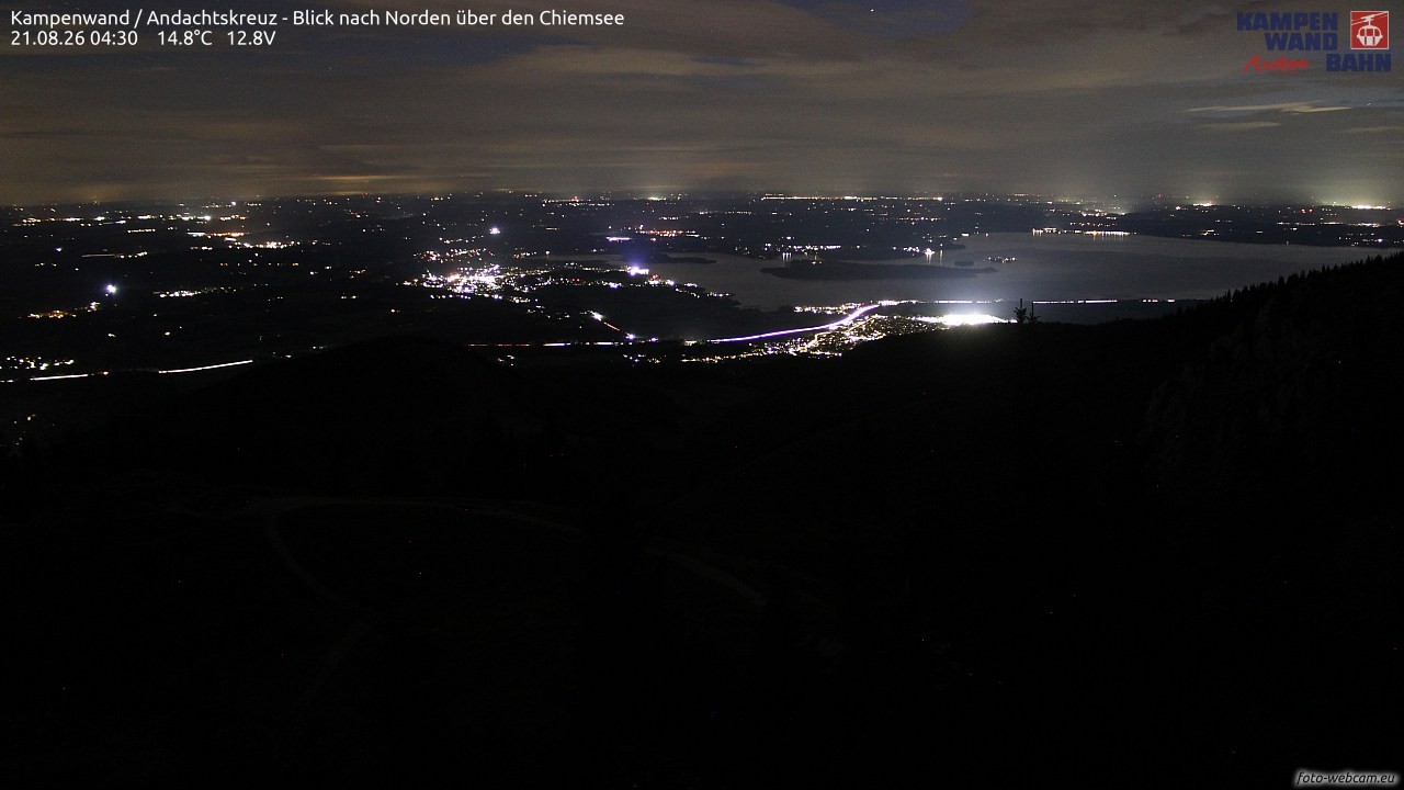 Archived image Webcam Kampenwand - View to the North