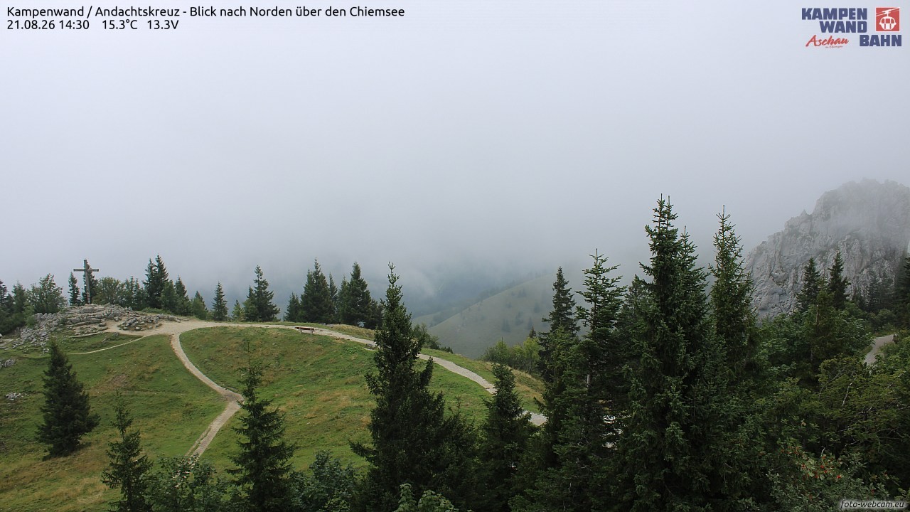 Archived image Webcam Kampenwand - View to the North
