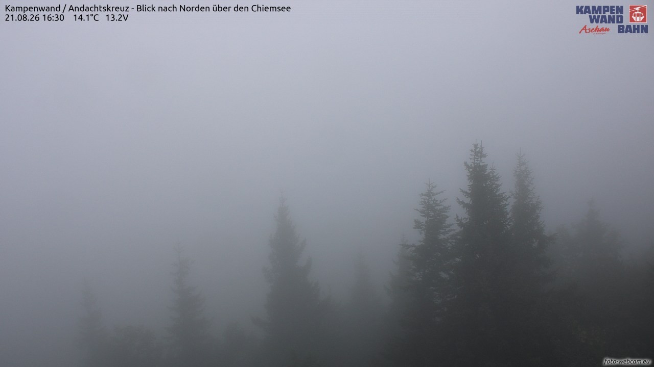 Archived image Webcam Kampenwand - View to the North