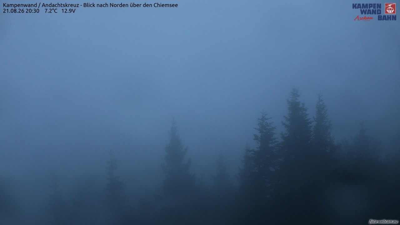 Archived image Webcam Kampenwand - View to the North