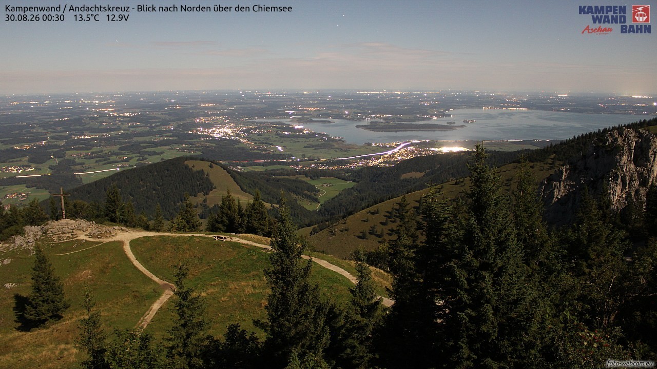 Archived image Webcam Kampenwand - View to the North