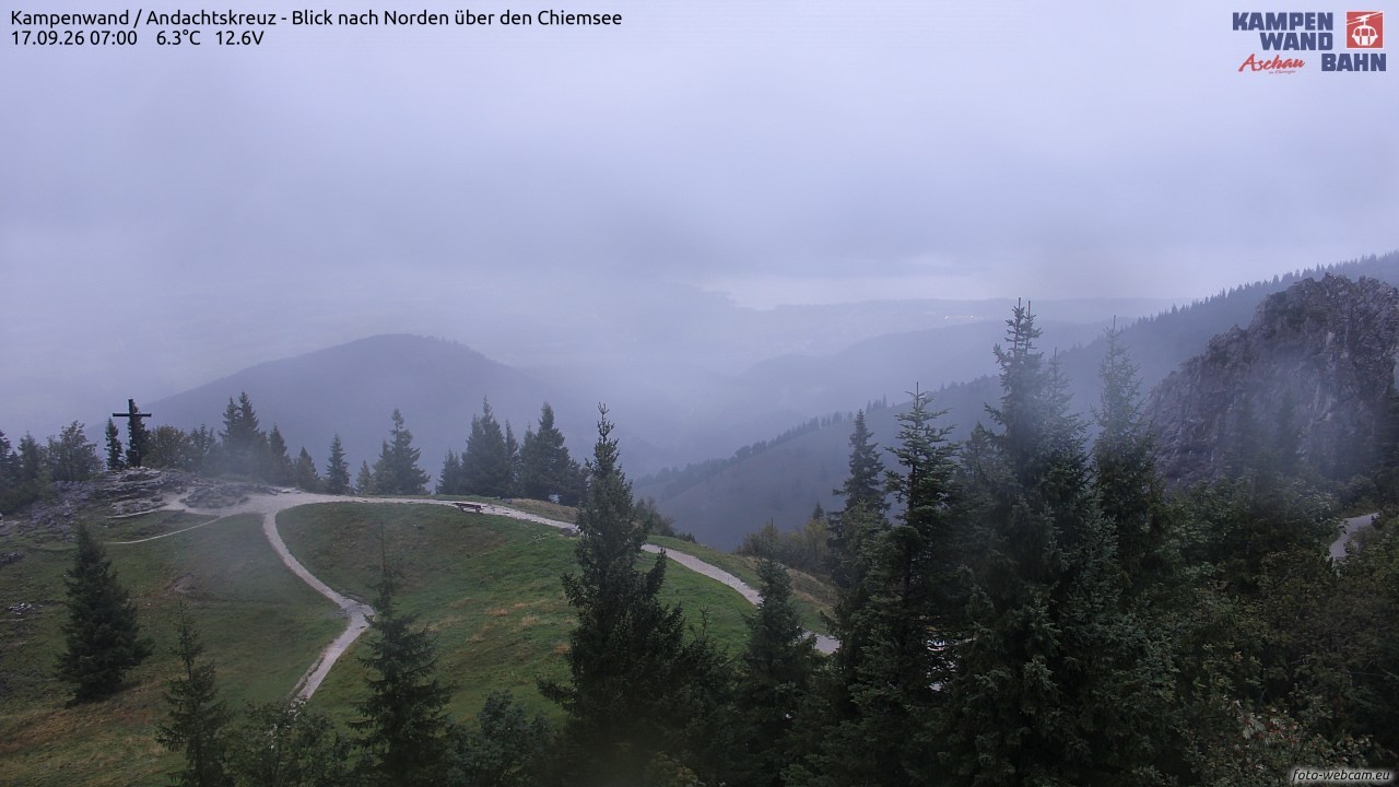 Archived image Webcam Kampenwand - View to the North
