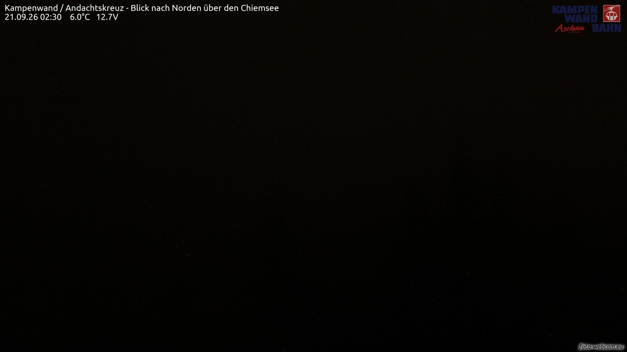 Archiv Foto Webcam Kampenwand - Blick nach Norden über den Chiemsee