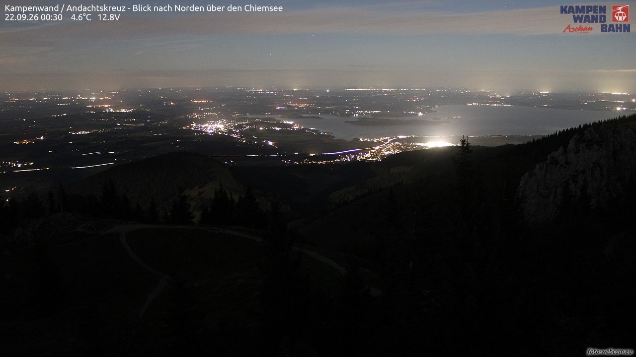 Archived image Webcam Kampenwand - View to the North
