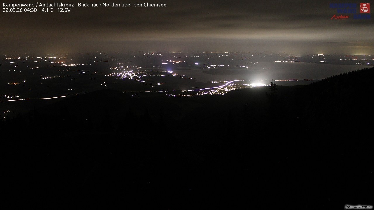 Archived image Webcam Kampenwand - View to the North
