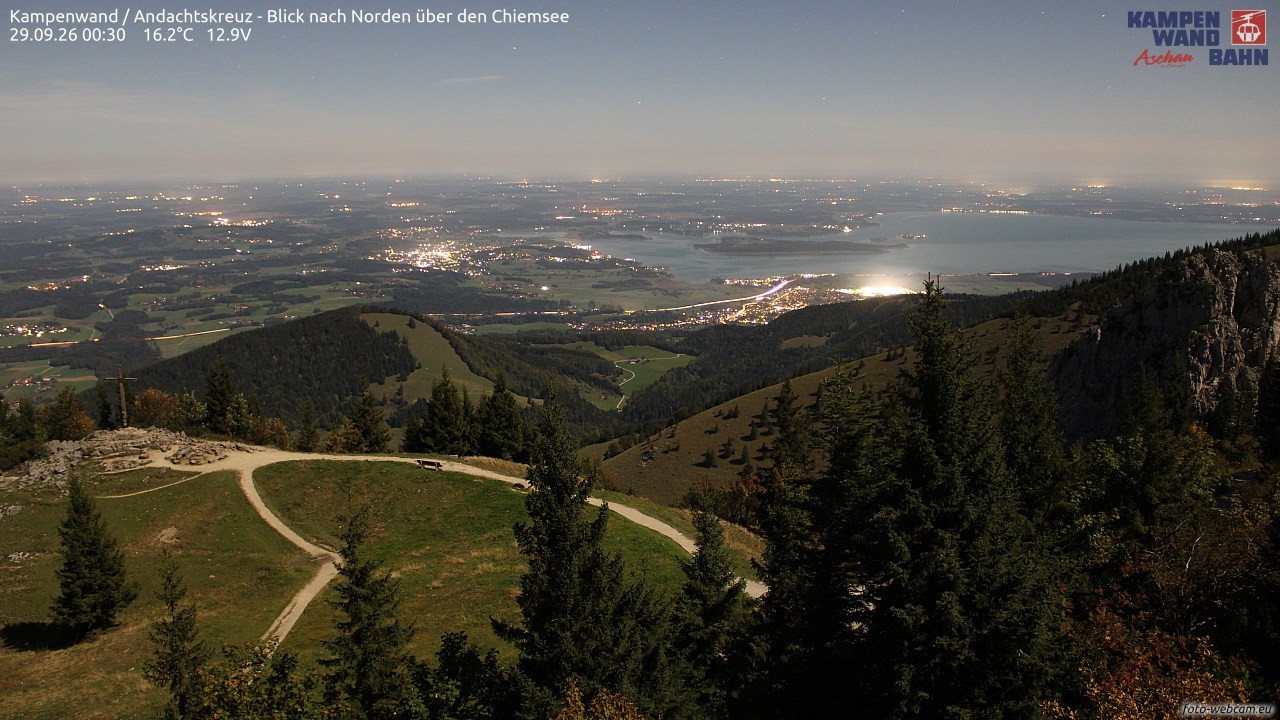 Archived image Webcam Kampenwand - View to the North