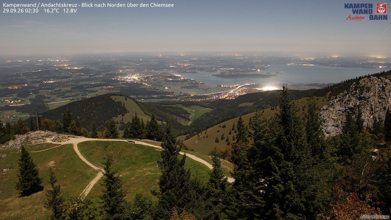 Archived image Webcam Kampenwand - View to the North